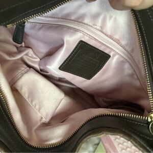 Coach tote purse with Pink Satin Lining